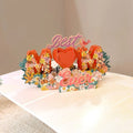 3D Pop-Up Mother's Day Card – Floral Bouquet Handmade Gift Pop-Up Greeting Card Nixie B