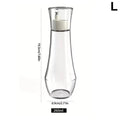 Refillable Glass Mouthwash Dispenser with Lid – 5.1 & 8.8 oz Glass Mouthwash Dispenser Nixie L