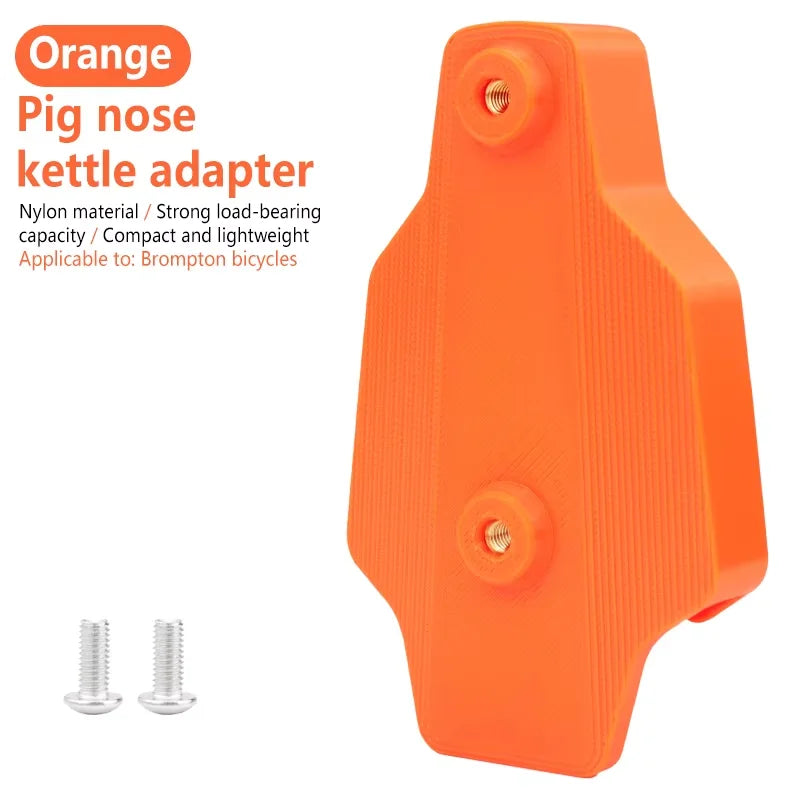 Pig-Nose Bike Water Bottle Cage Adapter for Folding Bikes Bottle Cage Adapter Nixie Orange
