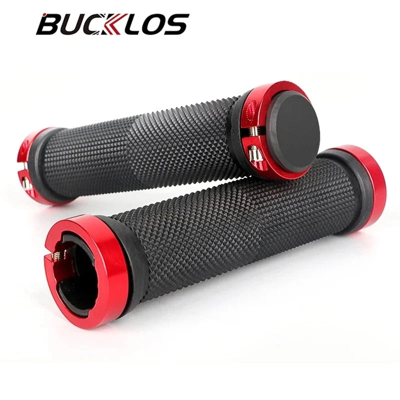 BUCKLOS Lock-On MTB Bike Grips – Non-Slip Rubber Handlebar MTB Handlebar Grips Nixie