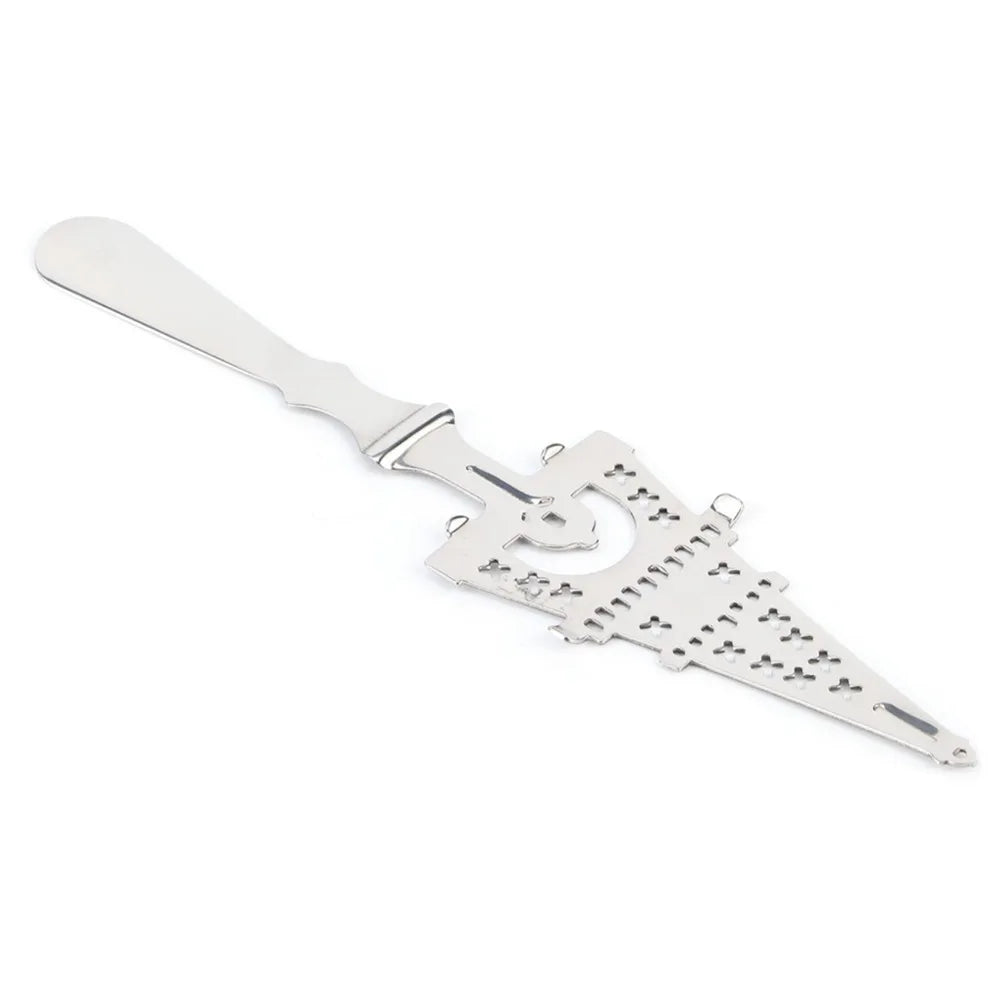 Stainless Steel Absinthe Spoon | Sugar Strainer Slotted Spoon Absinthe Bar Spoon Nixie