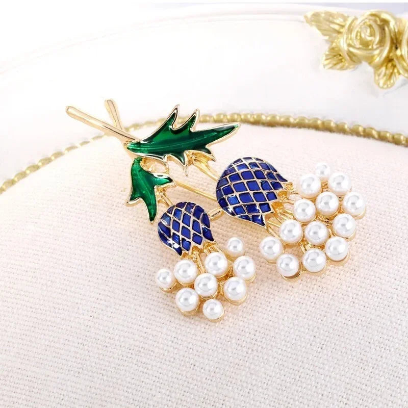 Imitation Pearl Flower Brooch Pin – Elegant DIY Bouquet Jewelry Fashion Brooch Pin Nixie