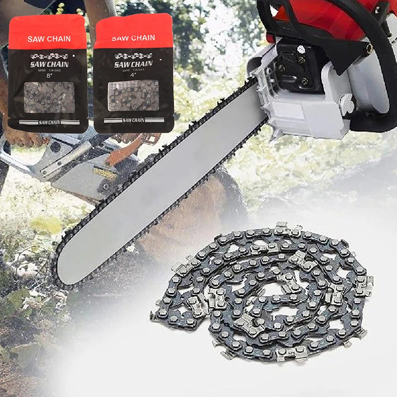 Chainsaw Chain 4–16 Inch Metal Link Replacement Blade Chainsaw Chain Nixie