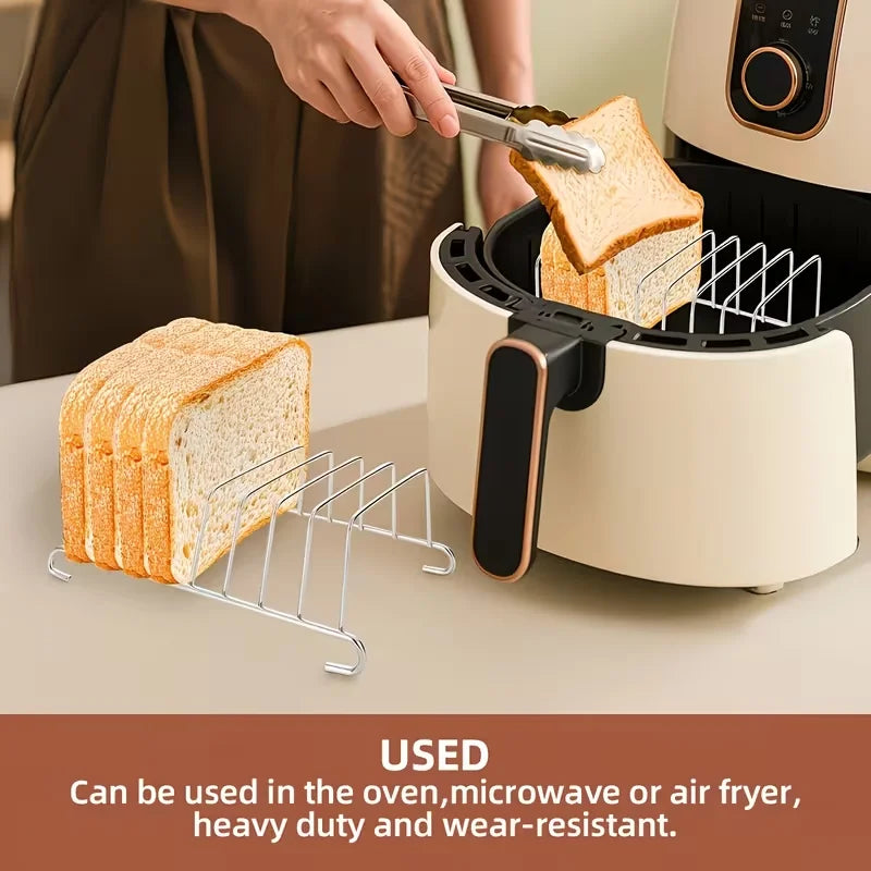 Stainless Steel Air Fryer Toast & Bread Rack – Dishwasher Safe Air Fryer Rack Nixie