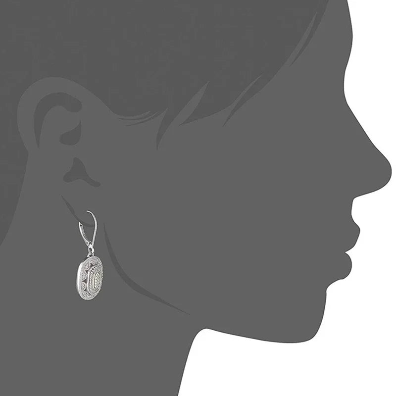Art Deco Blue CZ Drop Dangle Earrings | Women's Wedding Gift Drop Dangle Earrings Nixie