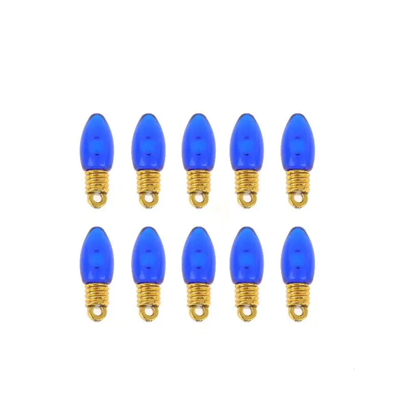 Mini Colorful Plastic Bulbs 10 Pcs – Reusable Christmas Decor
