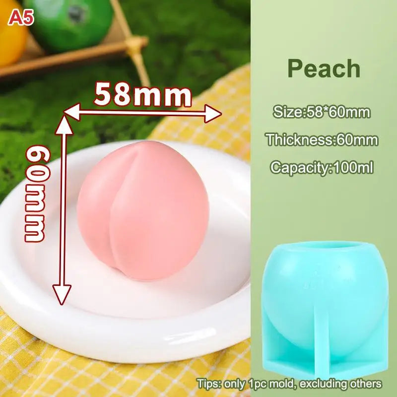 3D Fruit Silicone Mold – Ice Cream, Cake & Chocolate DIY Silicone Baking Mold Nixie A5