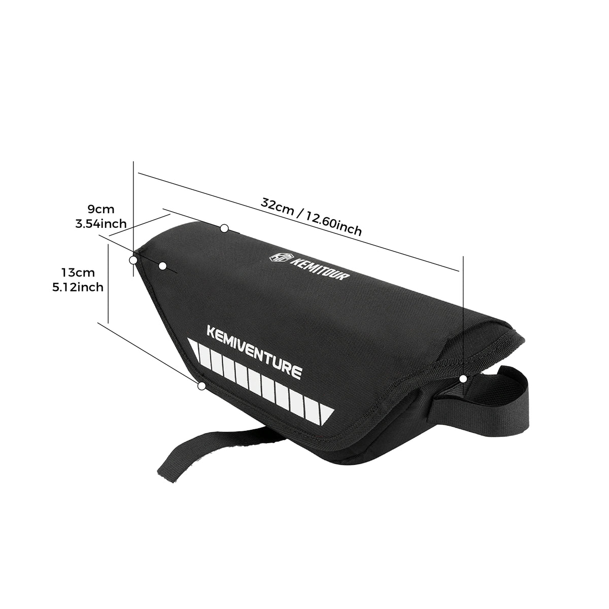 KEMITOUR Motorcycle Handlebar Bag – Universal ADV Front Pouch Motorcycle Handlebar Bag Nixie