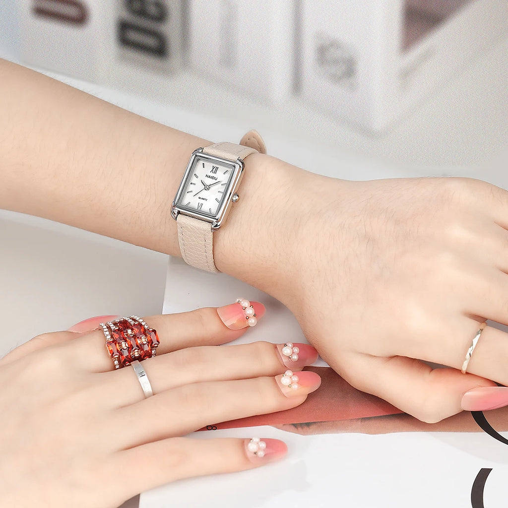 Ladies' Elegant Leather Band Quartz Watch – Casual & Fashion Women's Quartz Watch Nixie