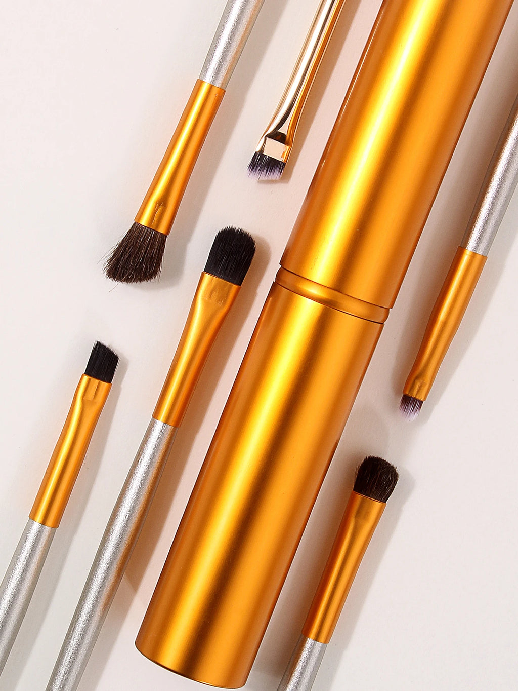 8-Piece Eyeshadow Brush Set with Storage Tube & Sponge Eye Makeup Brush Set Nixie