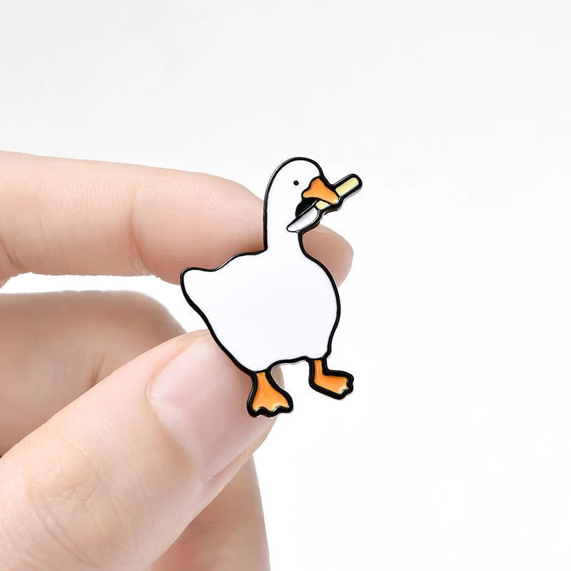Honk Honk Goose Enamel Pin – Funny Animal Lapel Badge Gift Enamel Lapel Pin Nixie