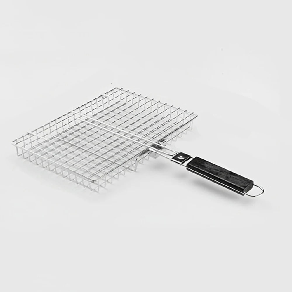 BBQ Grill Basket – Heavy Duty Stainless Steel Barbecue Turner