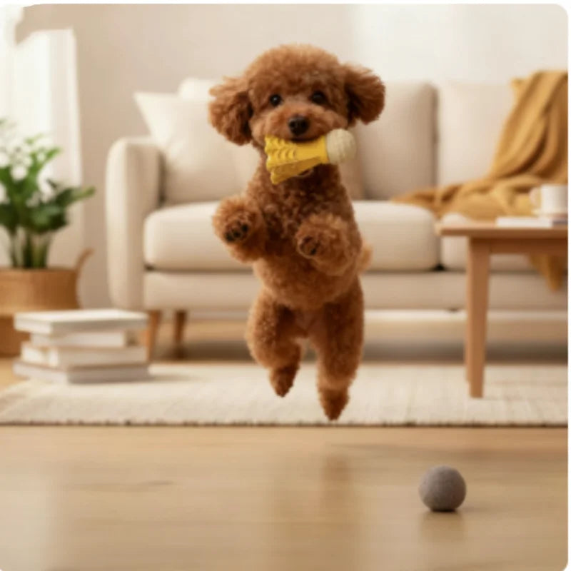 Badminton Shape Interactive Dog Chew Toy – Bite-Resistant TPR Dog Chew Toy Nixie