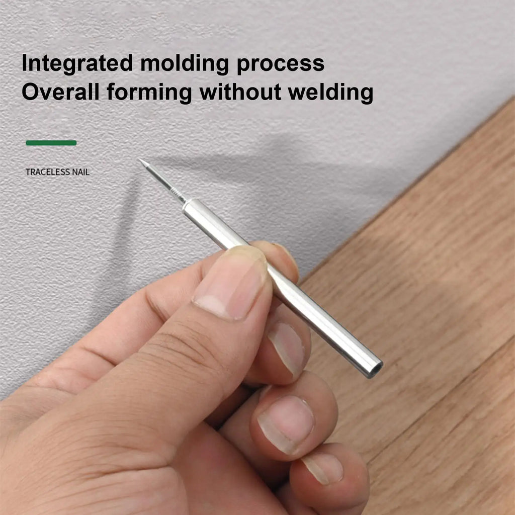 100Pcs Double-Head Skirting Nails with Sleeve – Rust-Proof Steel