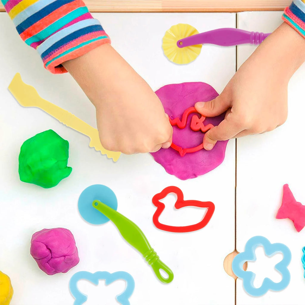 Kids Play Dough Tool Kit – Animal Molds, Cutters & Rolling Pins Kids Clay Tool Kit Nixie