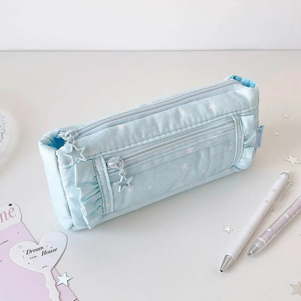 Transparent Pencil Case Large Capacity Badge Display Pen Bag