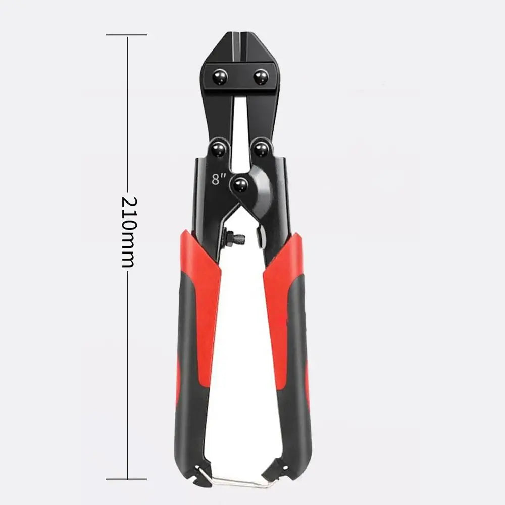 Nixie Mini Bolt Cutter – Rubber Handle Metal Wire Shears Mini Bolt Cutter Nixie