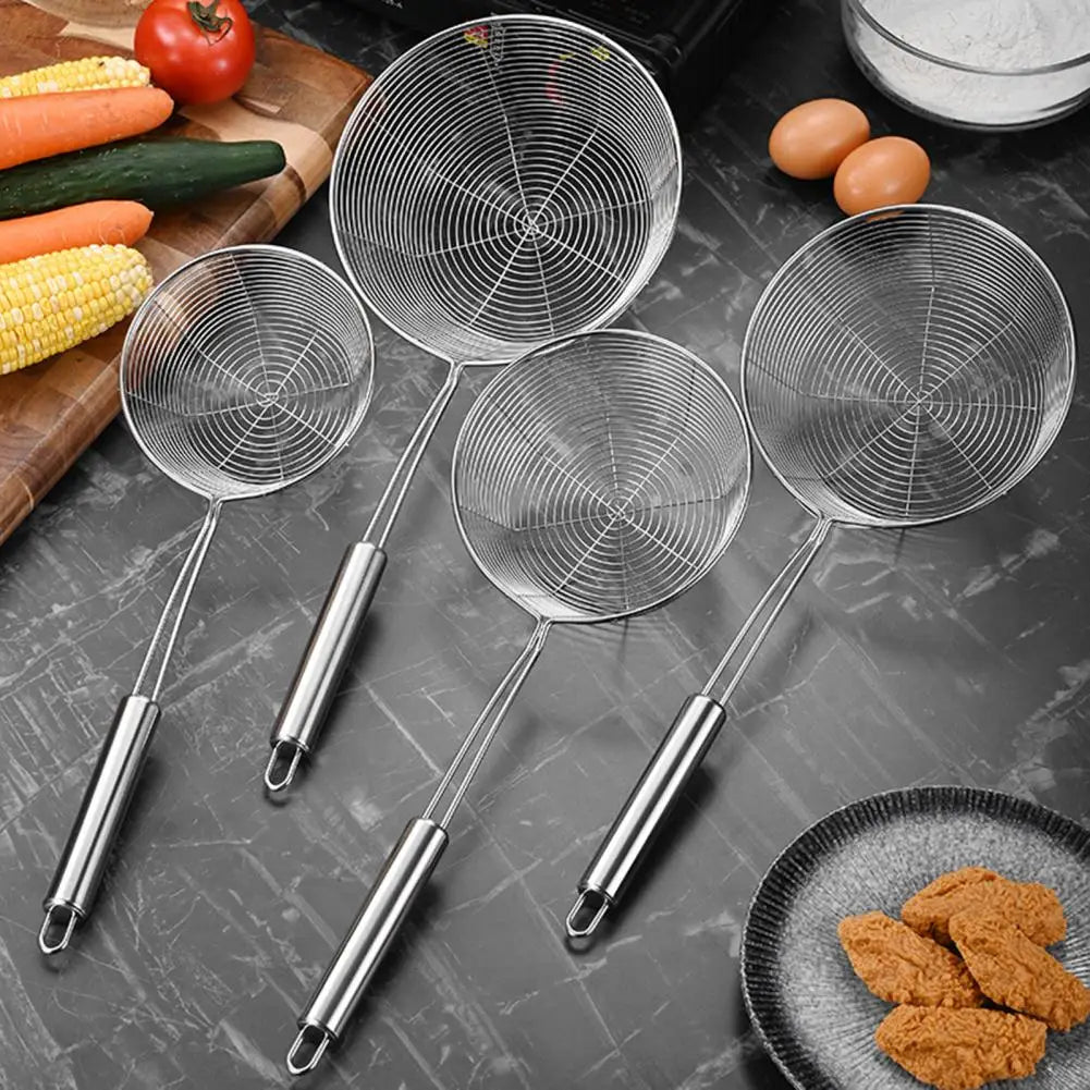 Stainless Steel Wire Mesh Skimmer Spoon – Rust-Proof & Dishwasher Safe