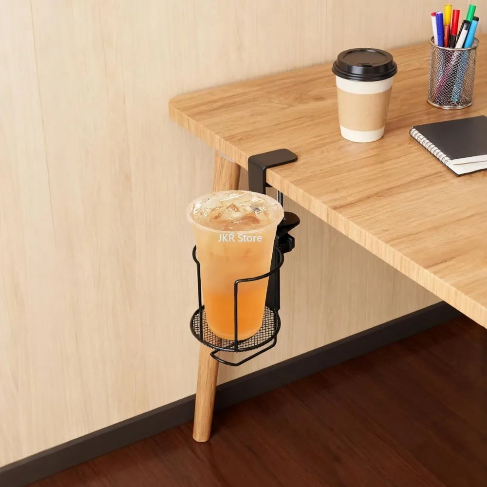 Rotating Table Edge Cup Holder – No-Drill Clamp Tumbler Stand Clamp Cup Holder Nixie