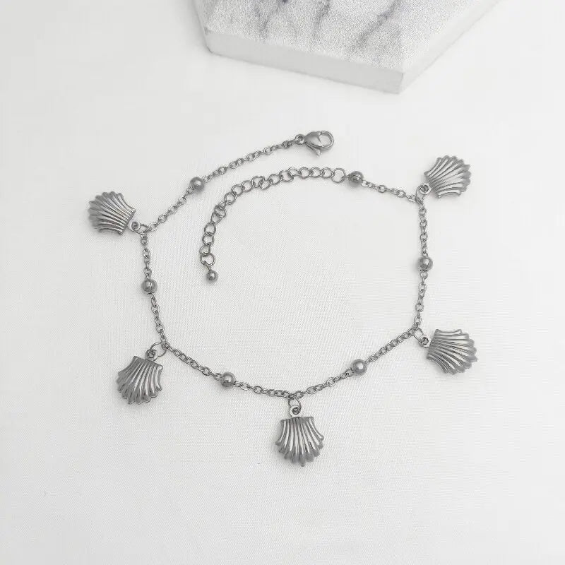 Women's Stainless Steel Ankle Bracelet | Beach Sea Style Anklet