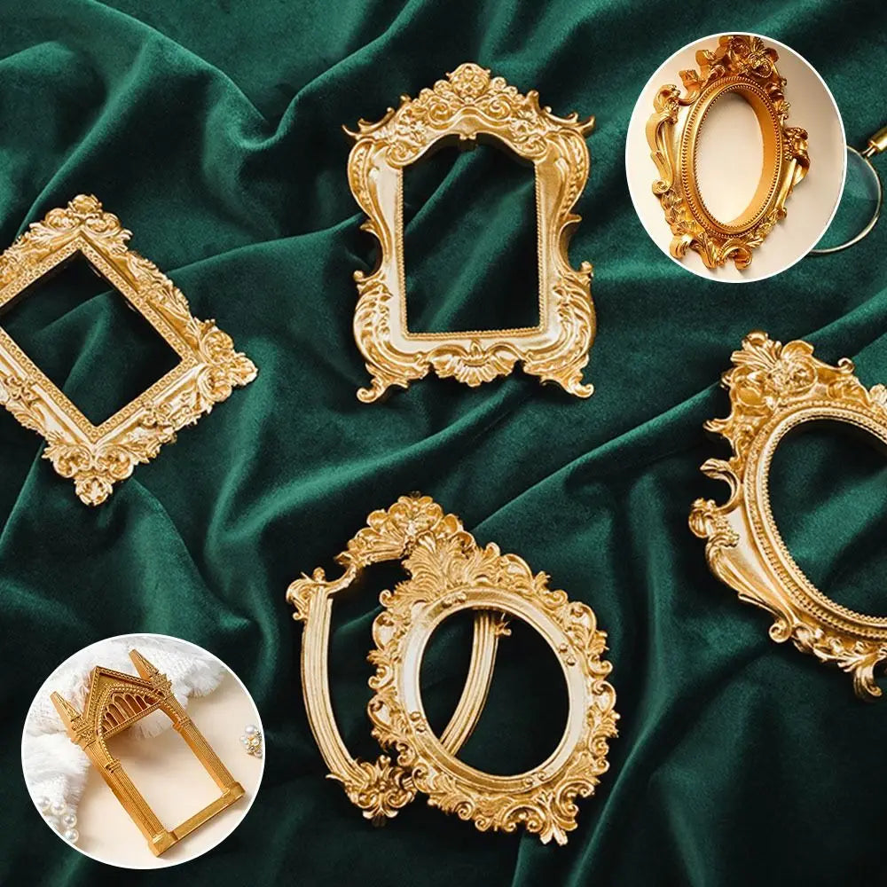 Gold DIY Shadow Box Frame 3D Memory Display Mini Photo Frame