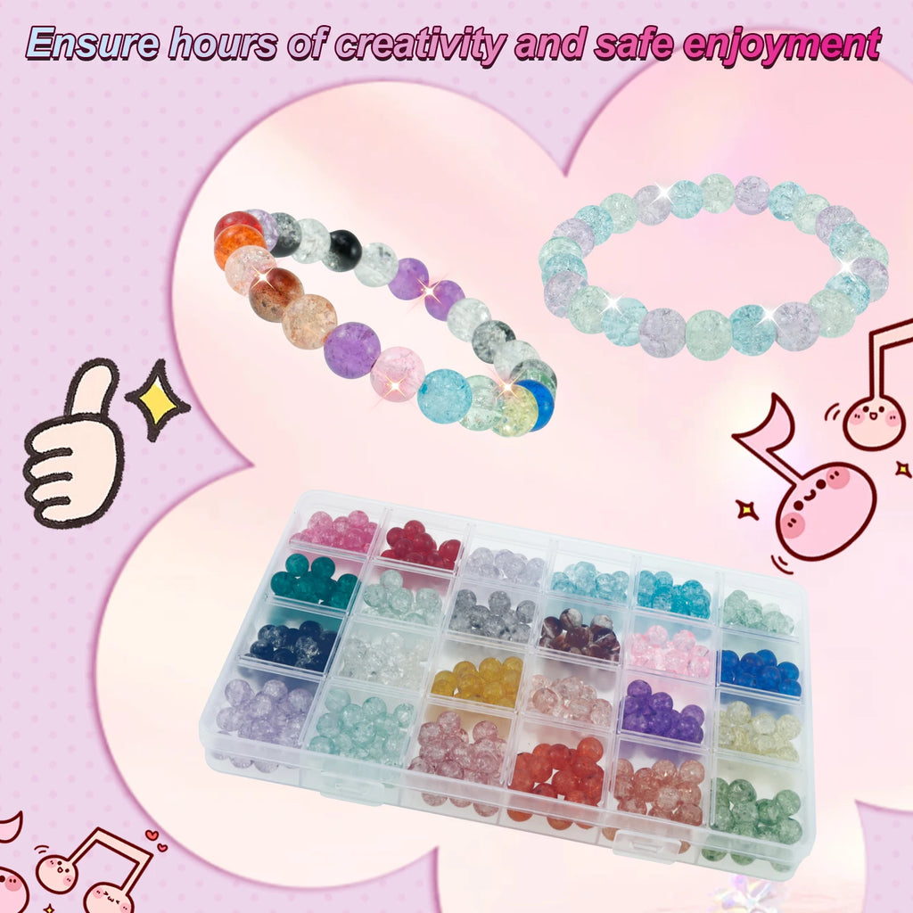 Glass Beads Bracelet Making Kit – DIY Jewelry Craft Set Beading Craft Kit Nixie