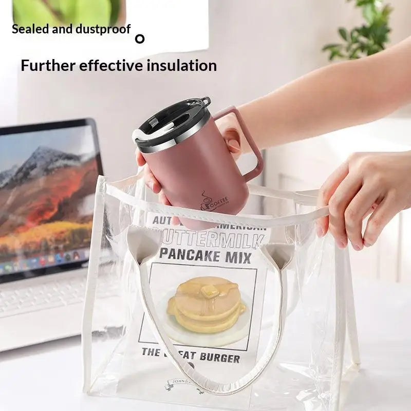 Double Wall Insulated Coffee Mug – 304 Stainless Steel & Handle Insulated Coffee Mug Nixie