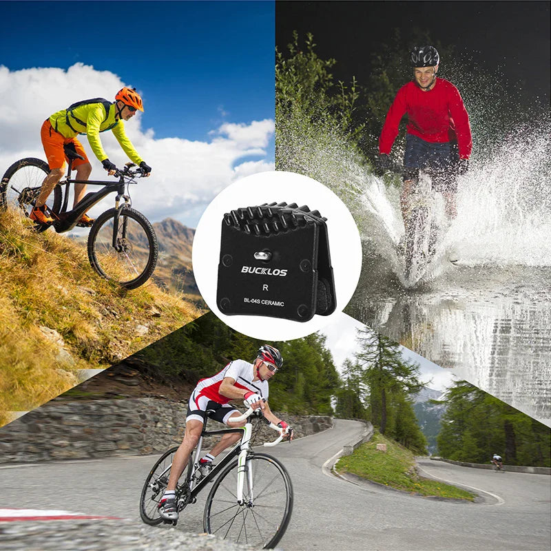 BUCKLOS Ceramic Disc Brake Pads for Shimano MTB & Road Bike Bicycle Brake Pads Nixie