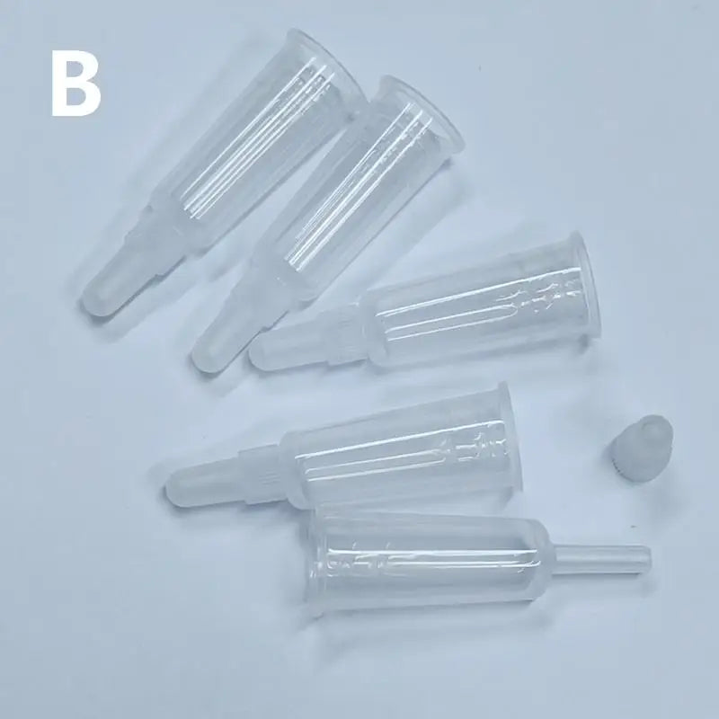 6 Pcs Transparent Ampoule Dispensing Tips – PP Replacement Caps Dispensing Tips Nixie B