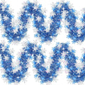 2M Blue Purple Snowflake Tinsel Garland – Christmas Party Decor Christmas Tinsel Garland Nixie Bluesilver snowflake