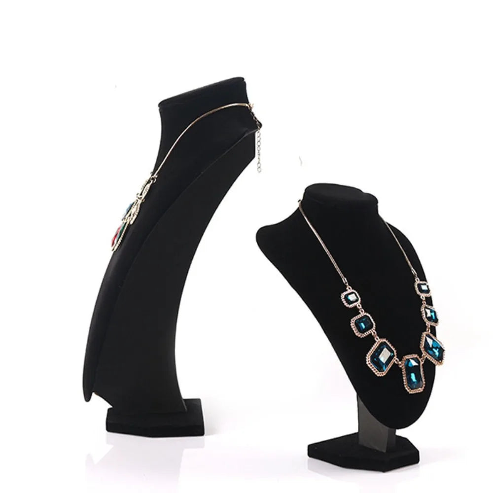 Velvet Jewelry Display Stand Necklace Bust Holder Organizer Rack Jewelry Display Stand Nixie