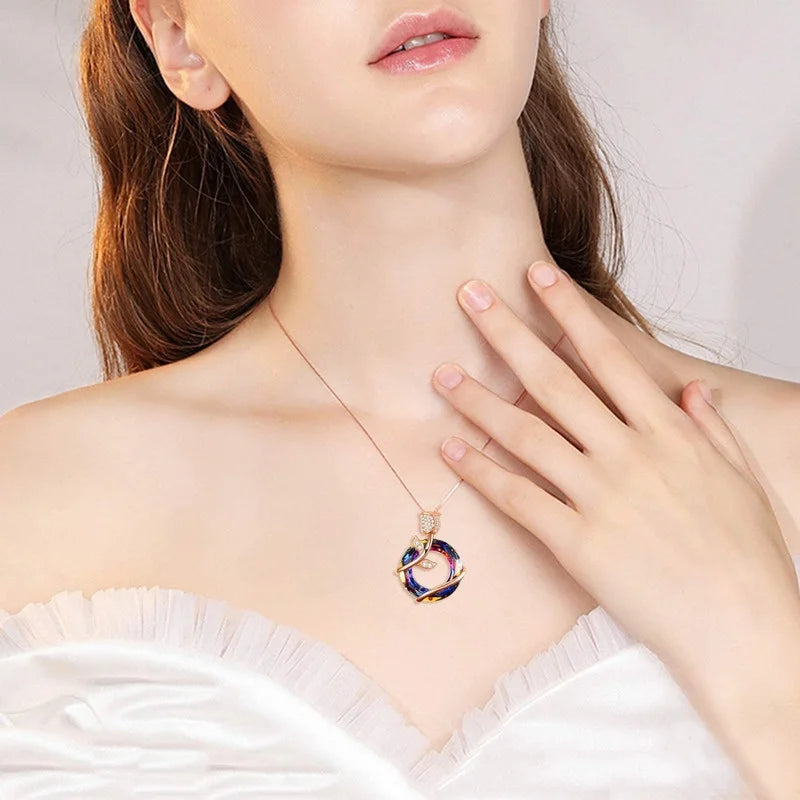 Rose Flower Pendant Necklace | 925 Silver-Plated, 5 Styles Pendant Necklace Nixie