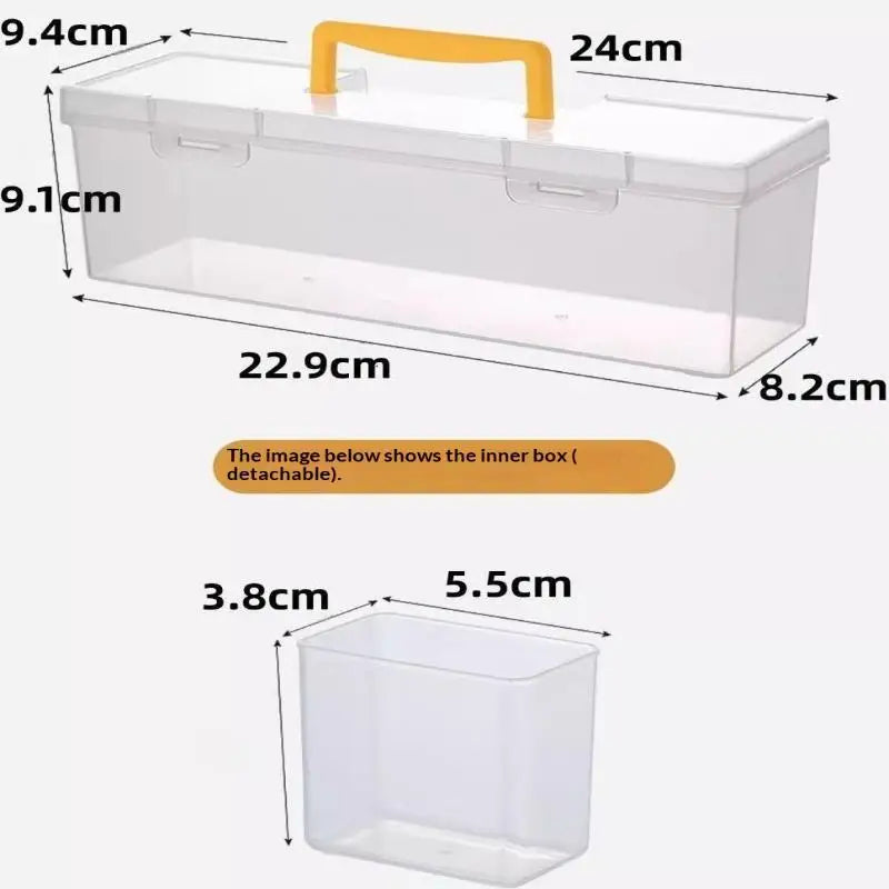 Transparent Multi-Compartment Tool Storage Box | DIY Organizer
