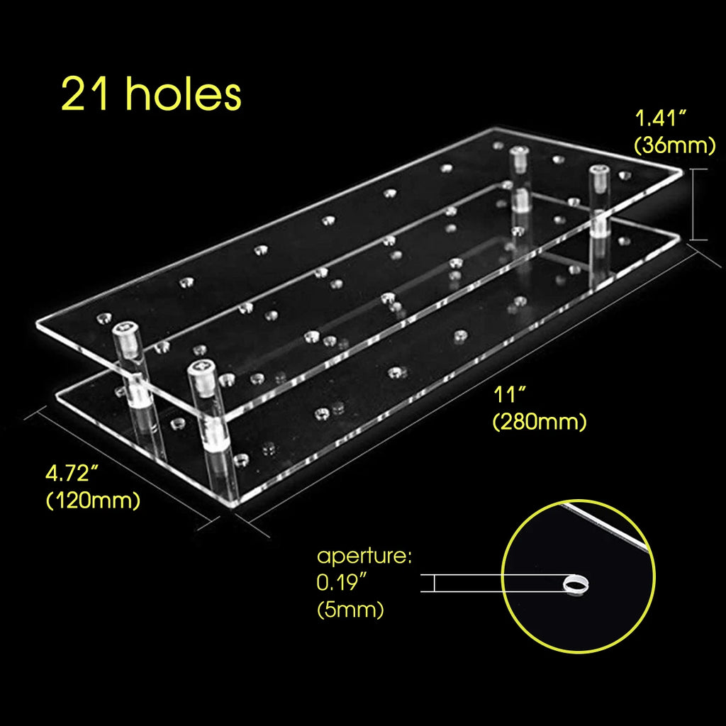 Acrylic Lollipop Stand 20/21-Hole Transparent Candy Display Lollipop Display Stand Nixie
