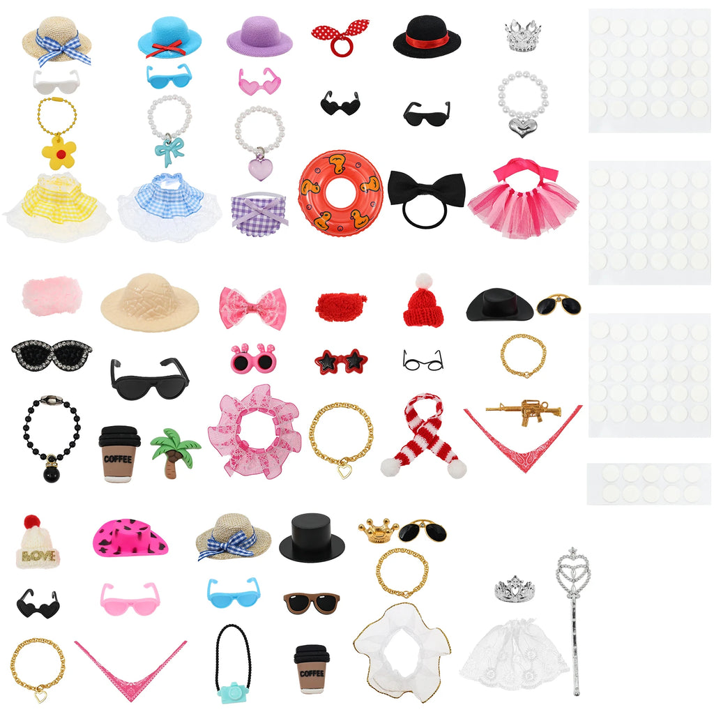 18-Set Mini Desk Goose Outfits – Hats, Glasses & Accessories Desk Figurine Accessories Nixie Main Image Style 1