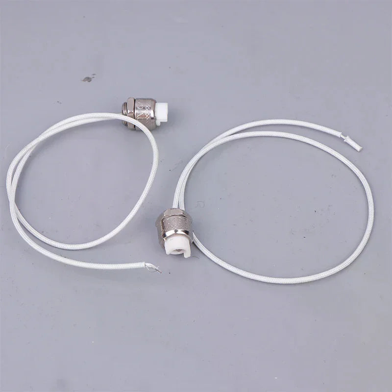 R7S LED Lamp Socket Holder Zinc Alloy 2 Pack – Silver Lamp Socket Holder Nixie