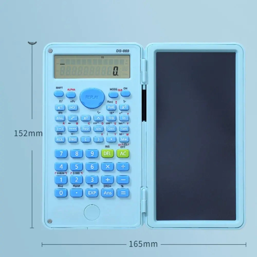 2-in-1 Scientific Calculator with LCD Notepad | Foldable