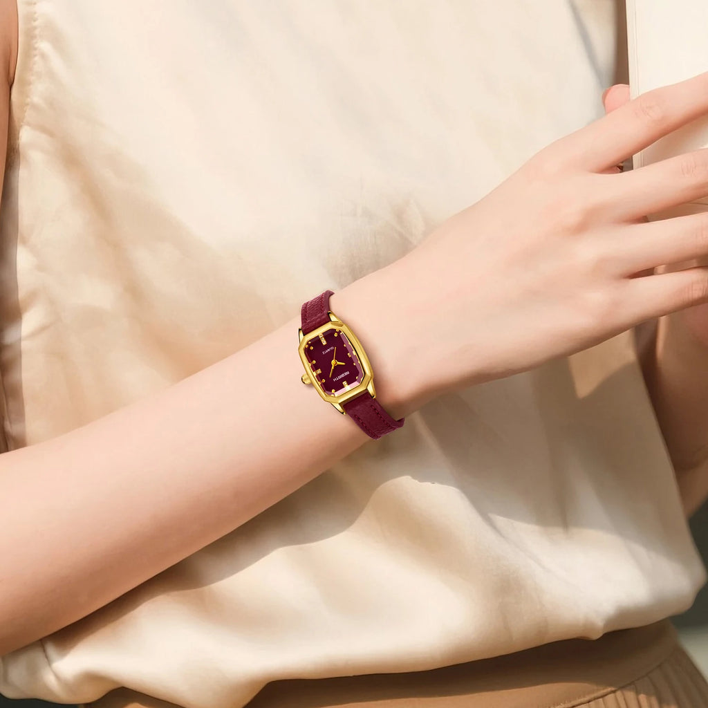 REBIRTH Retro Korean Fashion Leather Quartz Watch | Daily Wear Quartz Fashion Watch Nixie