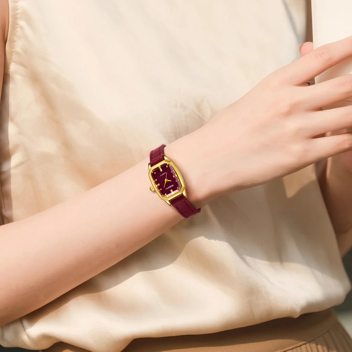 REBIRTH Retro Korean Fashion Leather Quartz Watch | Daily Wear Quartz Fashion Watch Nixie