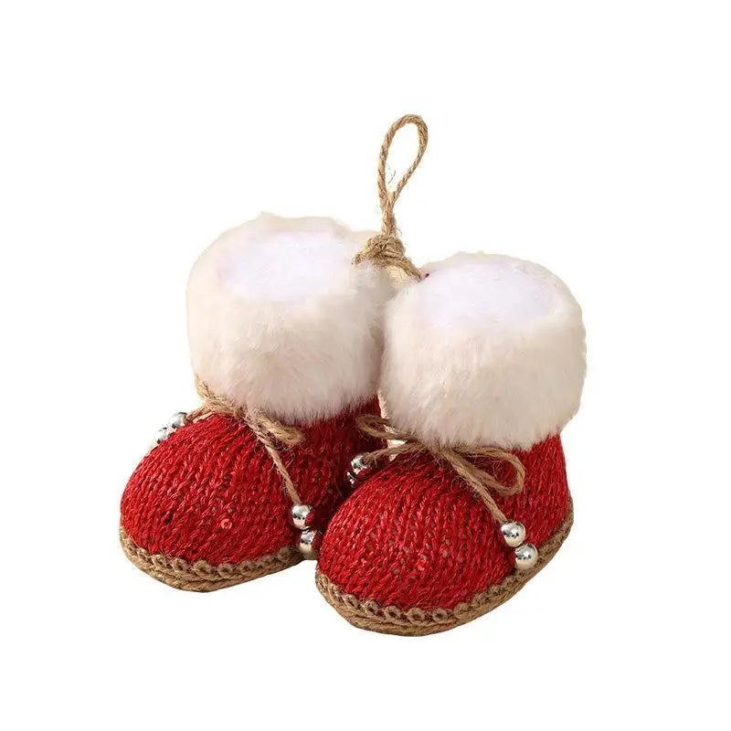 Christmas Knitted Boot Ornaments – Festive Holiday Tree Pendant