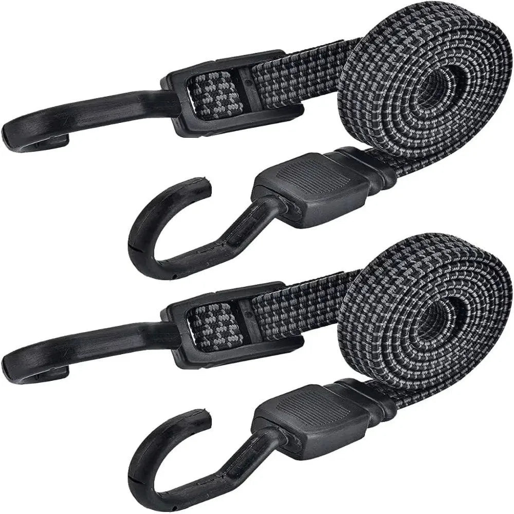 Elastic Cargo Tie Down Straps with Rubber Hooks | Adjustable Cargo Tie Down Straps Nixie