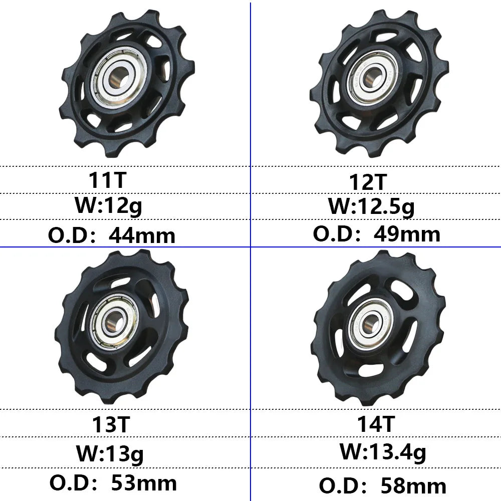 Bike Rear Derailleur Pulley Wheels 11T-14T | Shimano SRAM Derailleur Pulley Wheel Nixie