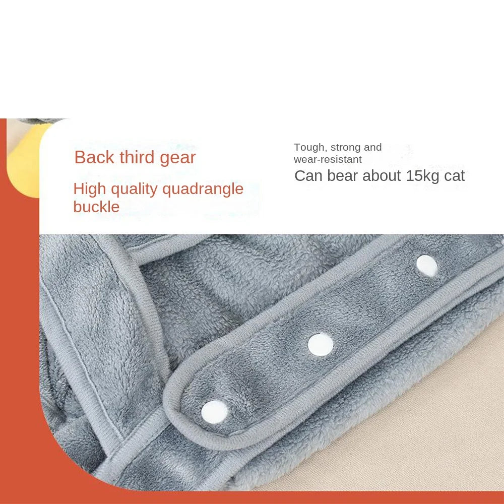 Ultra Soft Cat Carrier Apron – Plush Chest Pouch for Cats Cat Carrier Apron Nixie