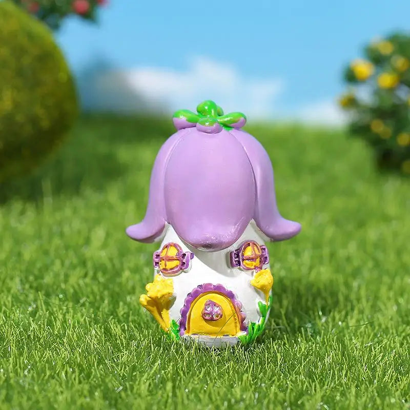 4Pcs Mini Fairytale Castle Resin Figurines – Micro Landscape Decor Resin Miniature Figurines Nixie