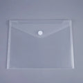 A5/A6 Transparent Plastic File Folder – Waterproof Document Bag Plastic File Folder Nixie Snap Button-A4
