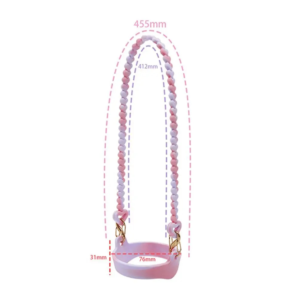 Silicone Water Bottle Sling Carrier with Anti-Slip Strap