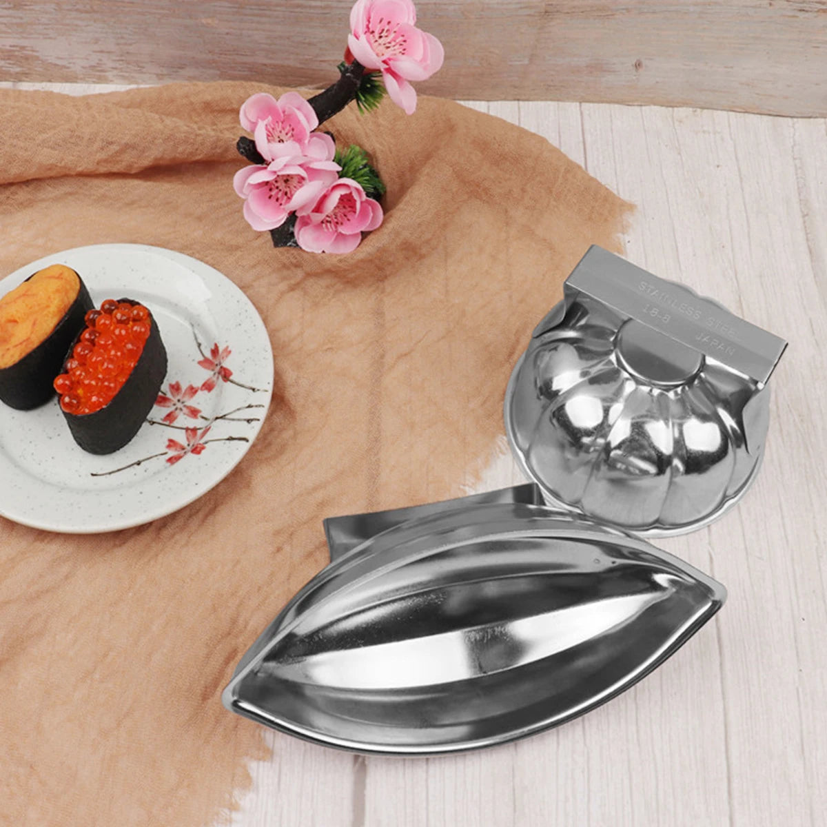 Pumpkin Onigiri Mold – 304 Stainless Steel Rice Ball Shaper Rice Ball Mold Nixie