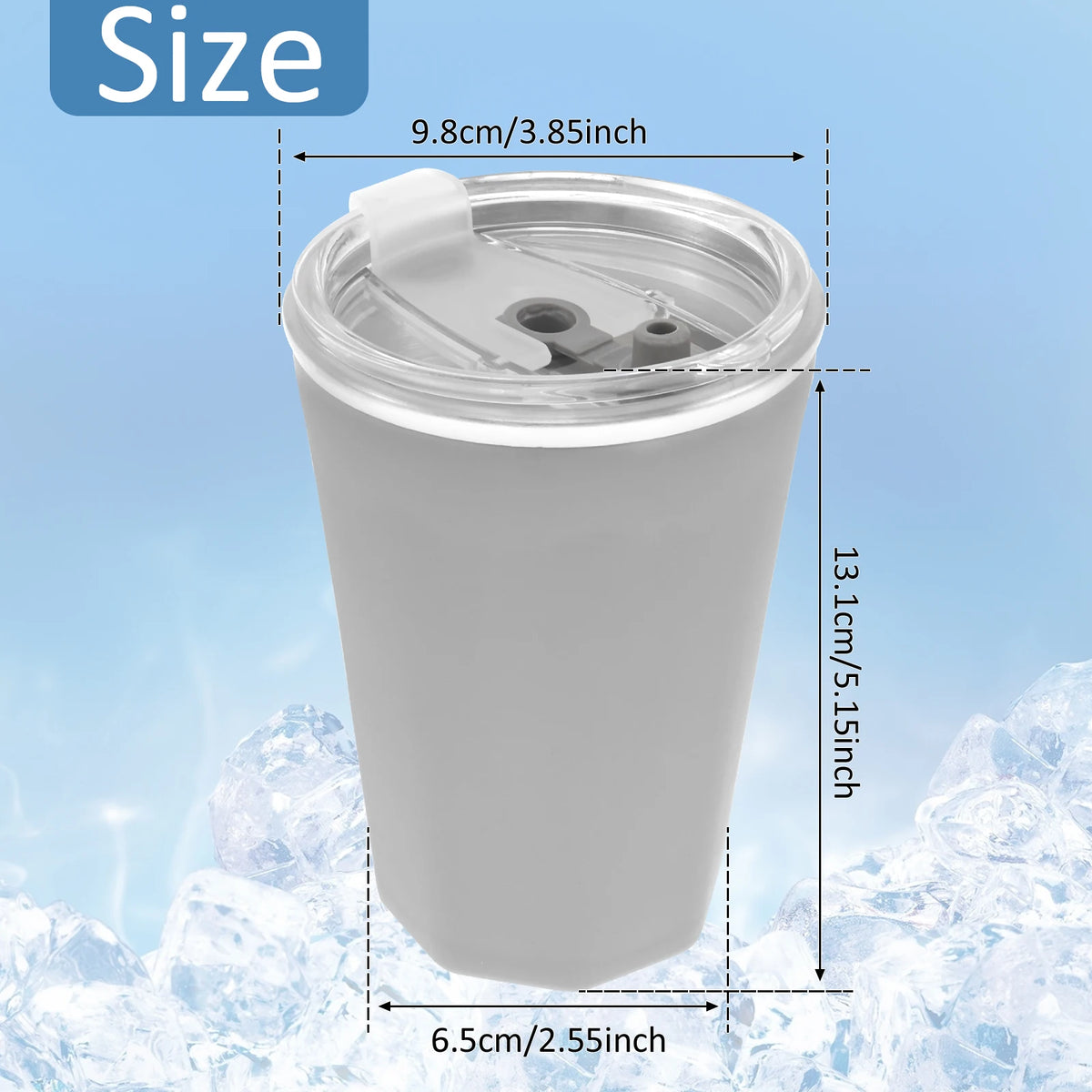 Wine Freeze Cooling Cup 330ml – Silicone & Stainless Steel Freezer Cooling Cup Nixie