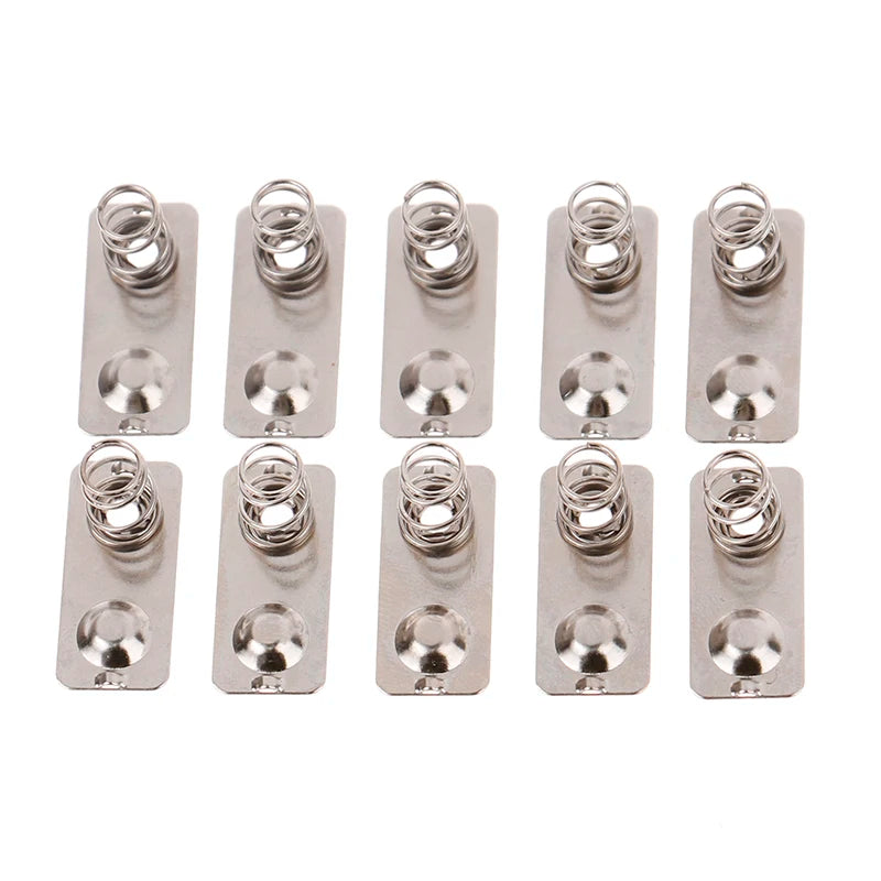 20Pcs AAA Battery Spring Contact Plates – Metal Replacement Parts