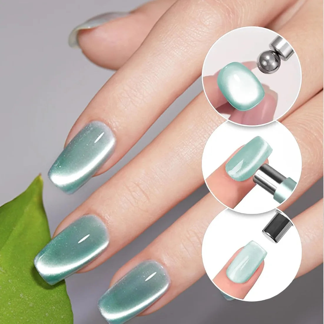 Cat Eye Magnet Set 2-in-1 Wand & Sphere Nail Art Tool | Nixie Nail Art Magnet Nixie